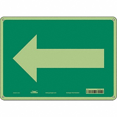 CONDOR 473C12 Safety Sign 10 in x 14 in Polyethylene