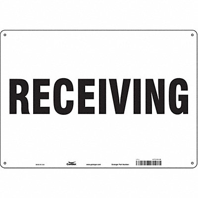 CONDOR 473C48 Safety Sign 14 inx20 in Aluminum