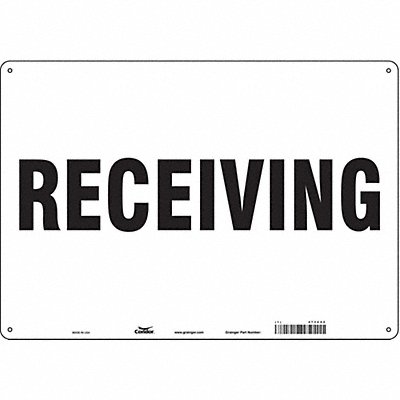 CONDOR 473C52 Safety Sign 14 in x 20 in Polyethylene