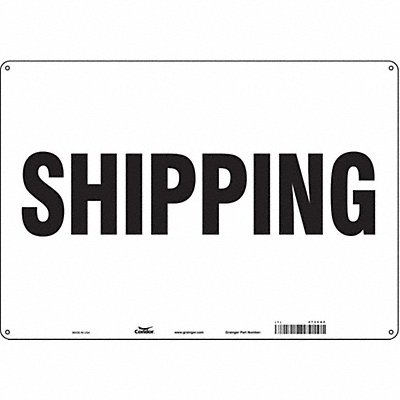 CONDOR 473C82 Safety Sign 14 in x 20 in Polyethylene