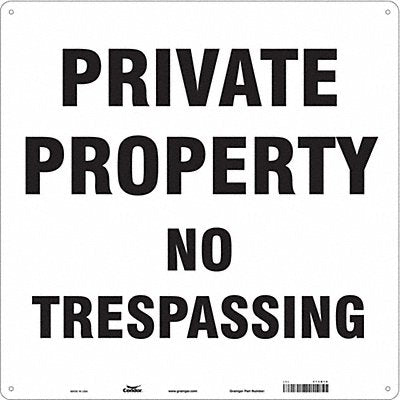 CONDOR 473K18 Safety Sign 18 in x 18 in Polyethylene