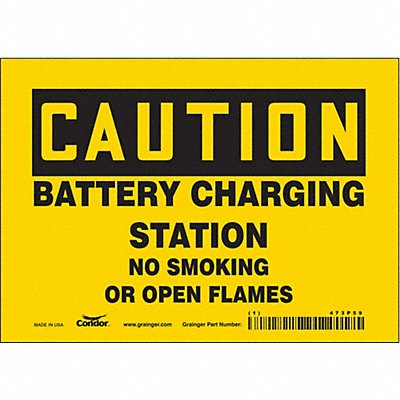 CONDOR 473P59 Safety Sign 5 inx7 in Vinyl
