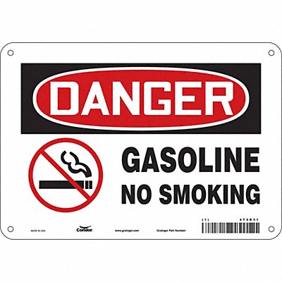 CONDOR 473R31 Safety Sign 7 inx10 in Polyethylene