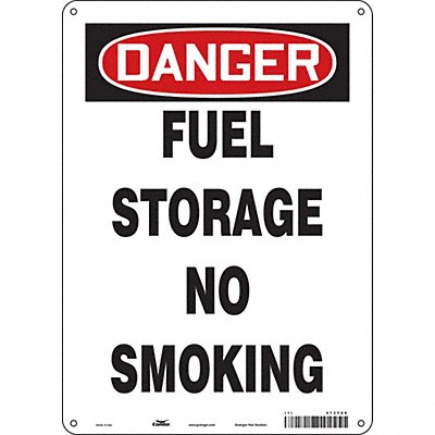 CONDOR 473T60 Safety Sign 14 in x 10 in Polyethylene