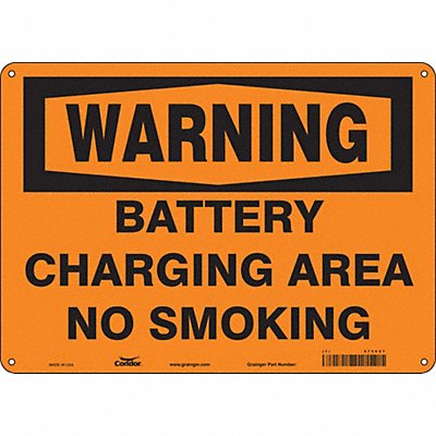 CONDOR 473V27 Safety Sign 10 inx14 in Polyethylene
