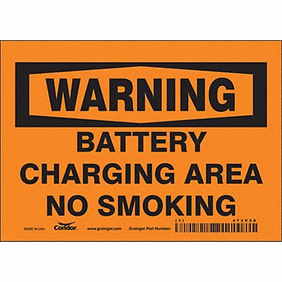 CONDOR 473V28 Safety Sign 5 inx7 in Vinyl