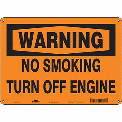 CONDOR 473V34 Safety Sign 10 in x 14 in Polyethylene