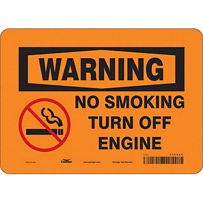 CONDOR 473V43 Safety Sign 7 inx10 in Vinyl