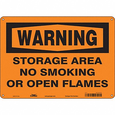 CONDOR 473V48 Safety Sign 10 in x 14 in Polyethylene