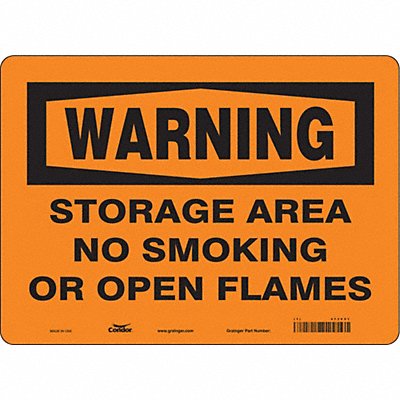 CONDOR 473V51 Safety Sign 10 inx14 in Vinyl