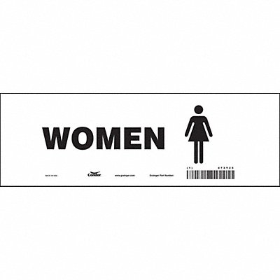 CONDOR 473Y25 Safety Sign 4 in x 12 in Vinyl