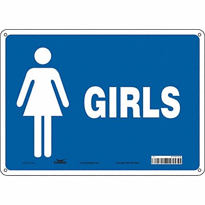 CONDOR 473Y30 Safety Sign 10 in x 14 in Aluminum