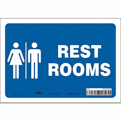 CONDOR 473Y45 K1068 Safety Sign 7 in x 10 in Vinyl