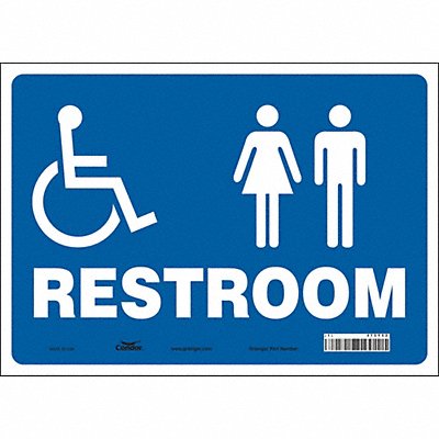 CONDOR 473Y52 Safety Sign 10 in x 14 in Vinyl