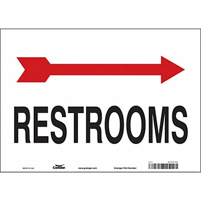 CONDOR 473Y70 Safety Sign 10 in x 14 in Vinyl