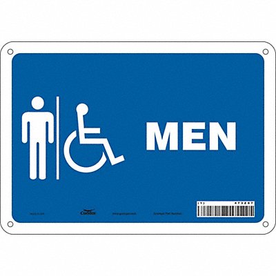 CONDOR 473Z07 Safety Sign 7 in x 10 in Polyethylene