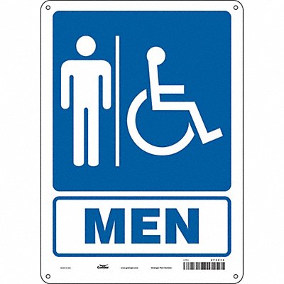 CONDOR 473Z14 Safety Sign 14 in x 10 in Polyethylene
