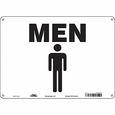 CONDOR 473Z27 Safety Sign 10 in x 14 in Aluminum