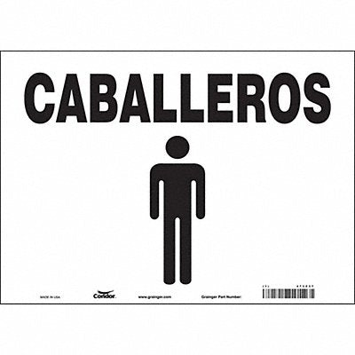 CONDOR 473Z37 Safety Sign 14 in x 10 in Vinyl