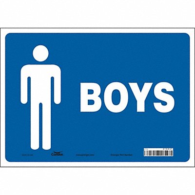 CONDOR 473Z47 Safety Sign 10 in x 14 in Vinyl