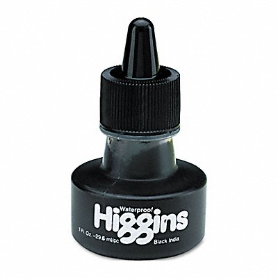 HIGGINS 44201 Ink Bottle Black Calligraphy