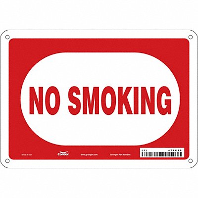 CONDOR 474C35 Safety Sign 7 in x 10 in Aluminum