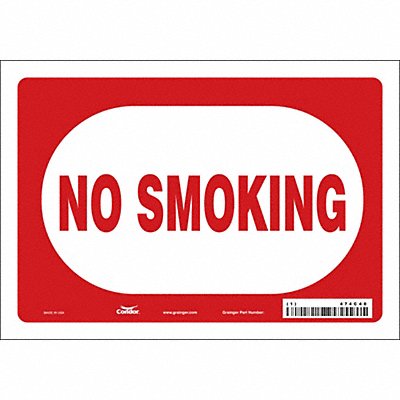CONDOR 474C40 Safety Sign 7 inx10 in Vinyl