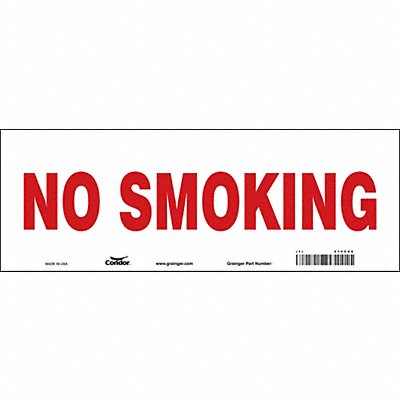 CONDOR 474C66 Safety Sign 5 in x 14 in Vinyl