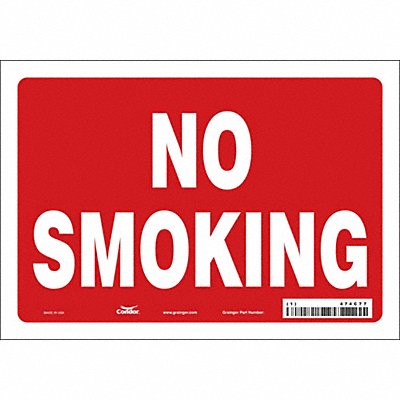 CONDOR 474C77 J7013 Safety Sign 7 inx10 in Vinyl
