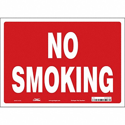 CONDOR 474C78 J7013 Safety Sign 10 inx14 in Vinyl