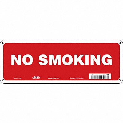 CONDOR 474C82 Safety Sign 5 in x 14 in Polyethylene