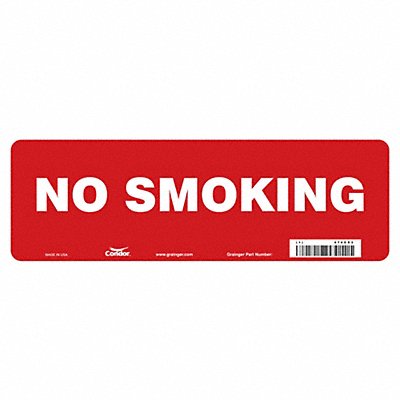 CONDOR 474C83 Safety Sign 5 in x 14 in Vinyl