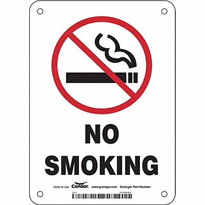 CONDOR 474D05 J7014 Safety Sign 7 inx5 in Polyethylene