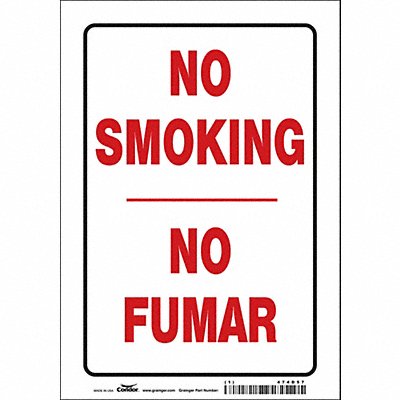 CONDOR 474D57 Safety Sign 10 in x 7 in Vinyl