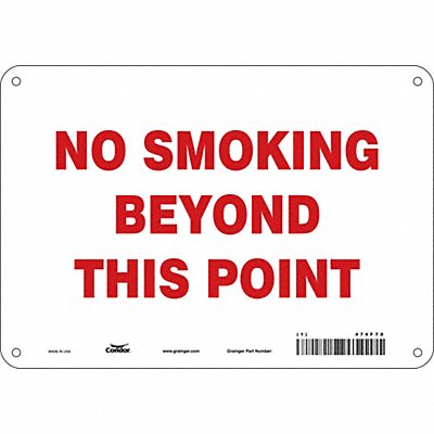 CONDOR 474F70 Safety Sign 7 inx10 in Polyethylene