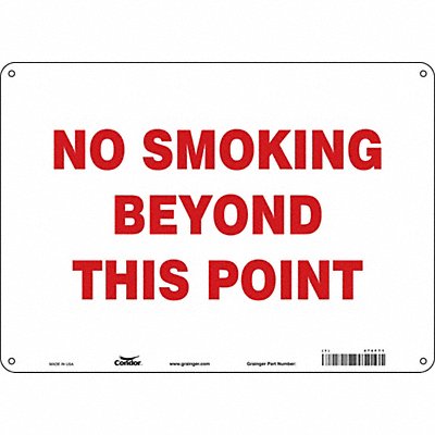 CONDOR 474F71 Safety Sign 10 inx14 in Polyethylene