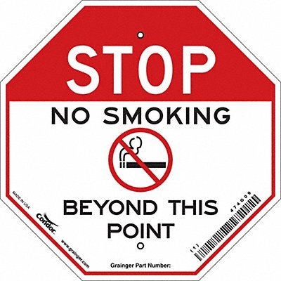 CONDOR 474G09 Safety Sign 12 inx12 in Polyethylene