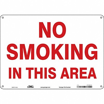CONDOR 474G33 J7016 Safety Sign 10 inx14 in Aluminum