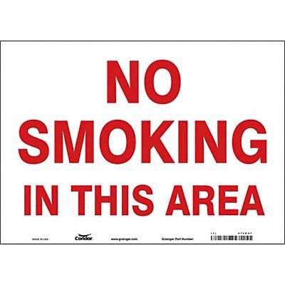 CONDOR 474G41 J7016 Safety Sign 10 inx14 in Vinyl