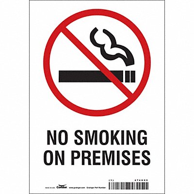 CONDOR 474H05 Safety Sign 10 inx7 in Vinyl