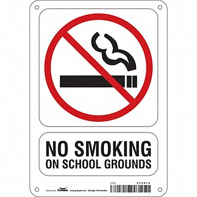 CONDOR 474H15 Safety Sign 10 in x 7 in Polyethylene