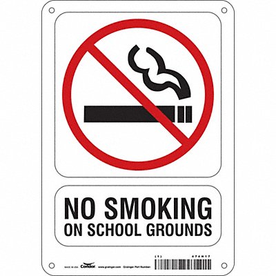 CONDOR 474H17 Safety Sign 10 inx7 in Vinyl
