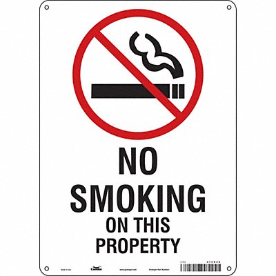 CONDOR 474H26 Safety Sign 14 inx10 in Aluminum