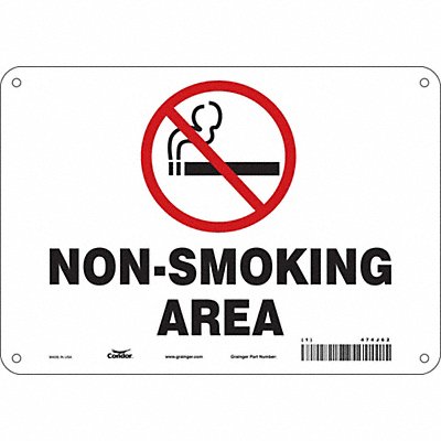 CONDOR 474J62 Safety Sign 7 inx10 in Polyethylene