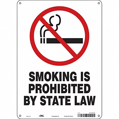 CONDOR 474K08 Safety Sign 14 in x 10 in Aluminum