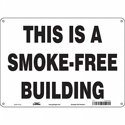 CONDOR 474K78 Safety Sign 10 in x 14 in Polyethylene