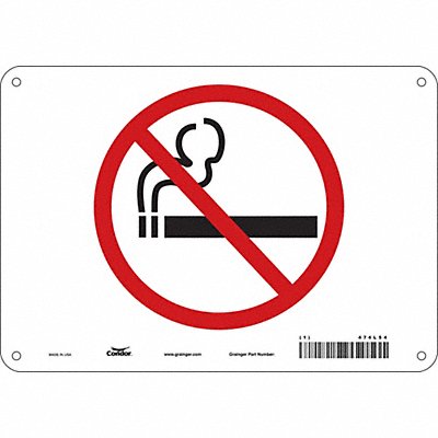 CONDOR 474L54 Safety Sign 7 in x 10 in Aluminum