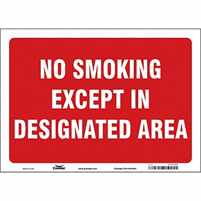 CONDOR 474L88 Safety Sign 10 in x 14 in Vinyl