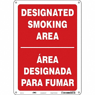 CONDOR 474M06 Safety Sign 14 inx10 in Aluminum