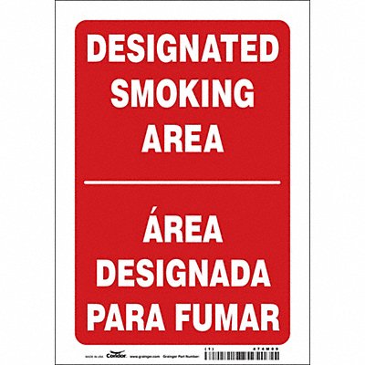 CONDOR 474M09 Safety Sign 10 inx7 in Vinyl